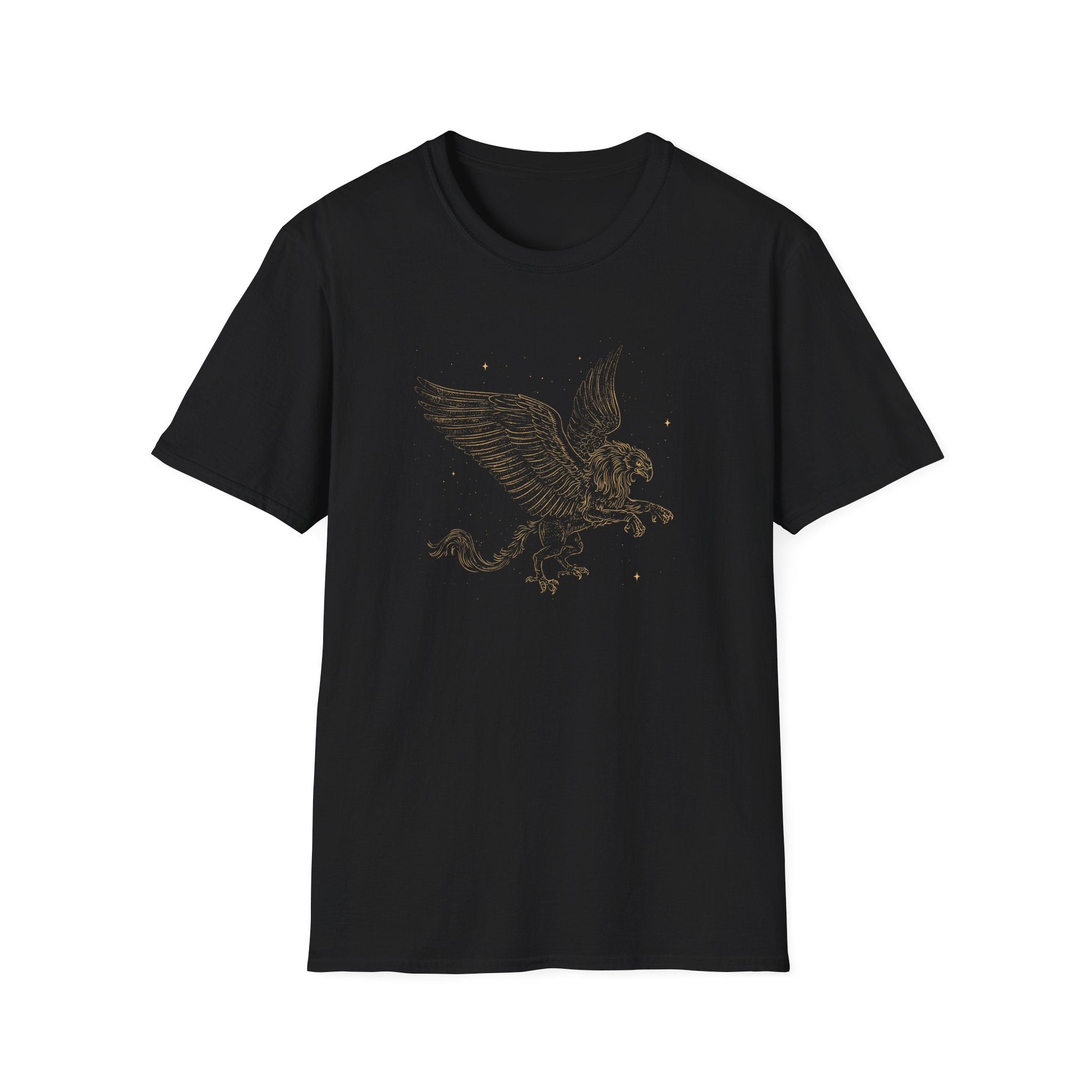 Vintage Gold Griffin T-Shirt — Retro Flight Graphic Tee