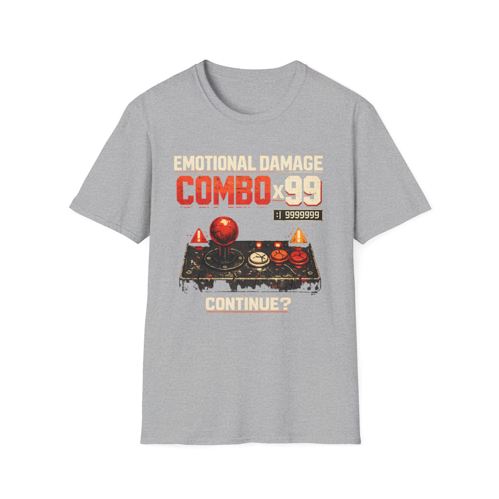 Emotional Damage Combo x99 Retro Arcade Gamer T-Shirt
