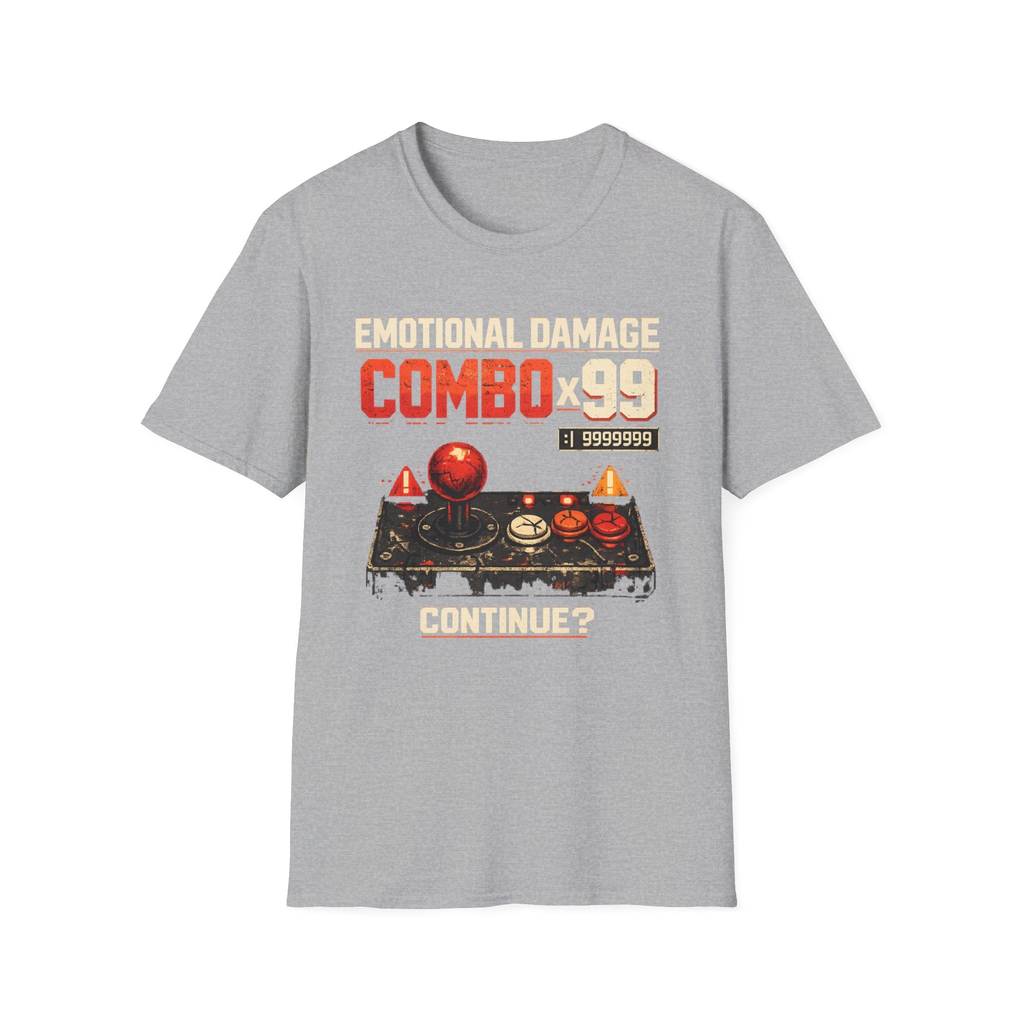 Emotional Damage Combo x99 Retro Arcade Gamer T-Shirt