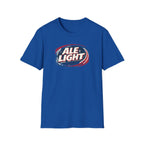 Ale Light (Respawn Responsibly) Parody Logo Graphic T-Shirt — Vintage Beer Logo Tee