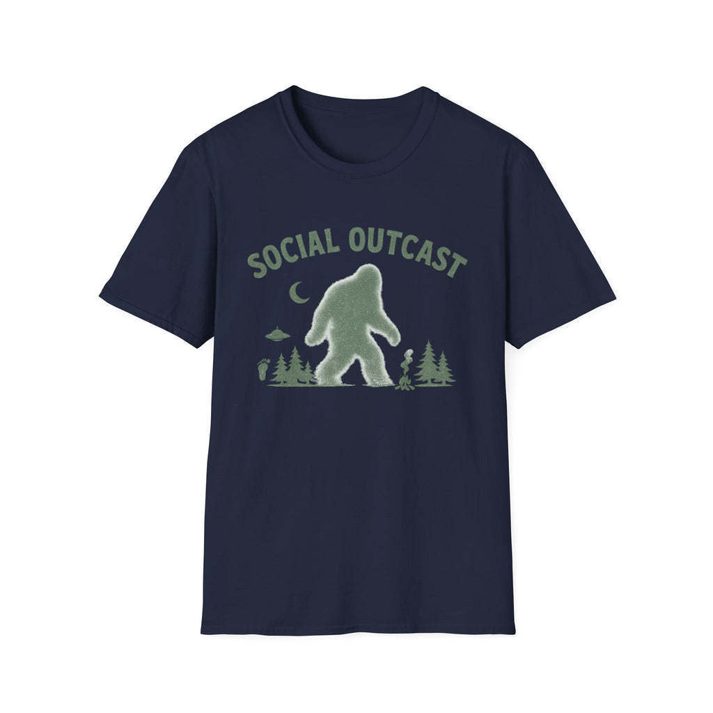 "Social Outcast" Bigfoot Graphic T-Shirt