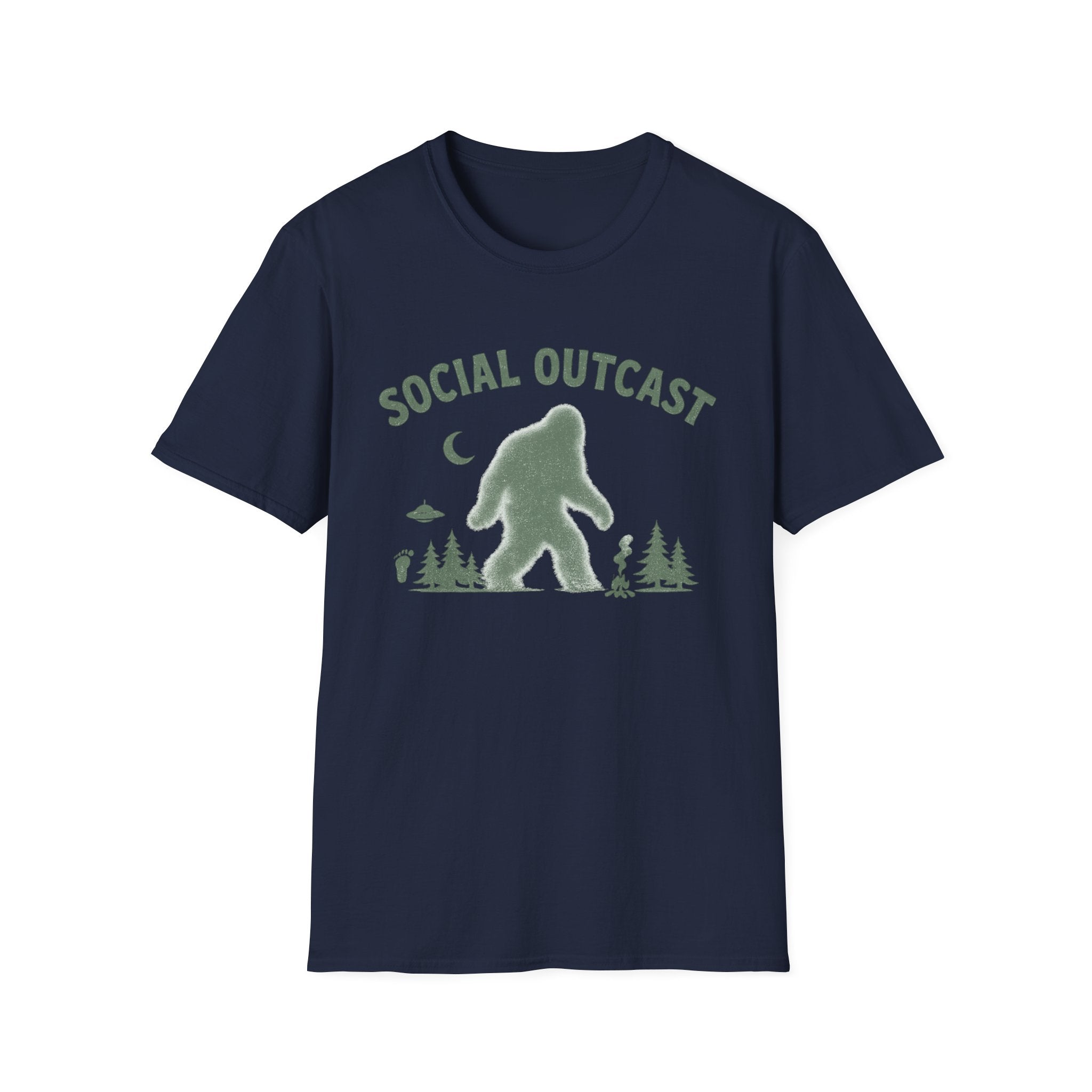 "Social Outcast" Bigfoot Graphic T-Shirt