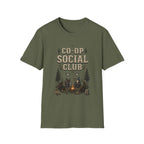 Co-Op Social Club RPG T-Shirt - Woodland Resting Pixel Graphic Tee