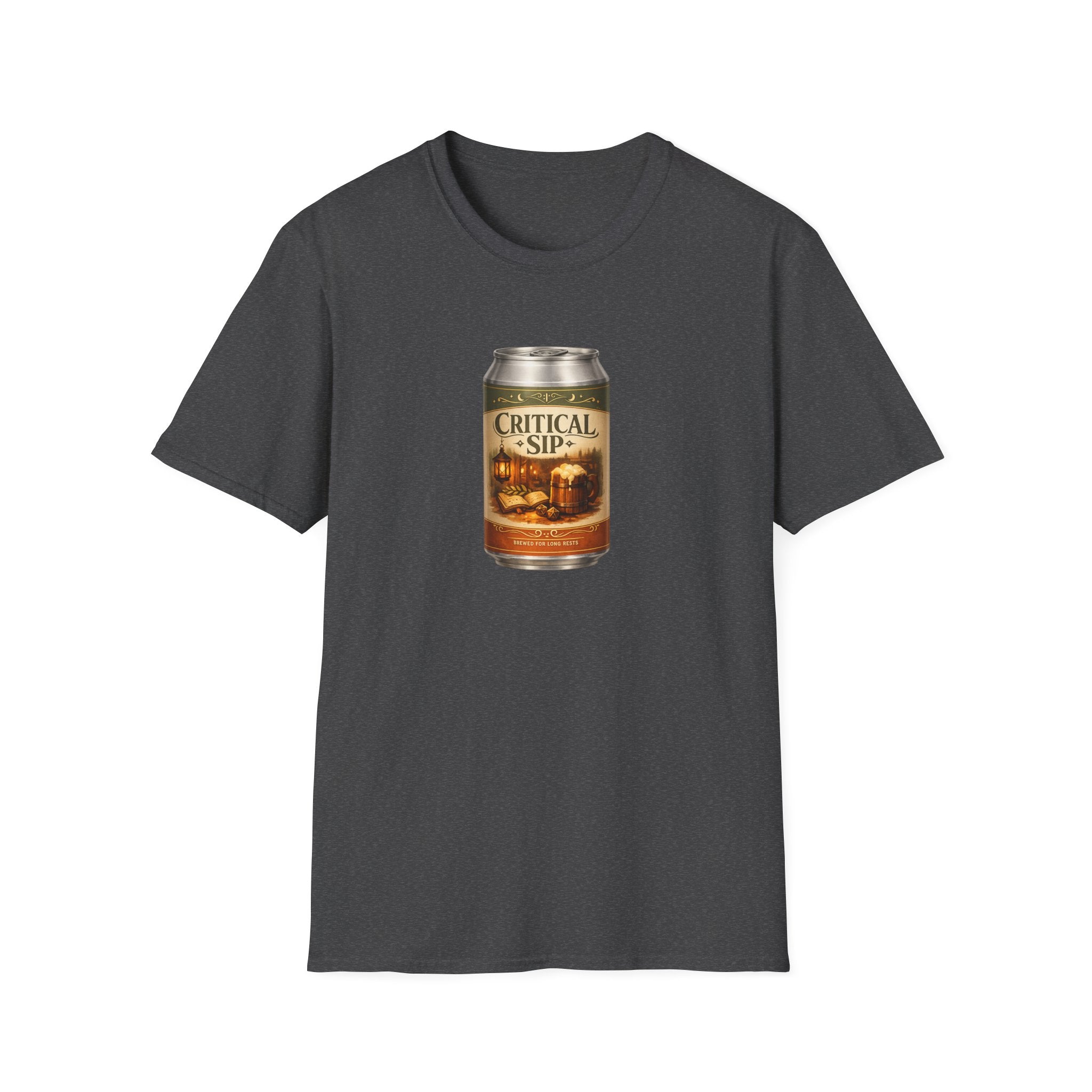 Critical Sip T-Shirt - Retro Graphic Parody Beer Tee