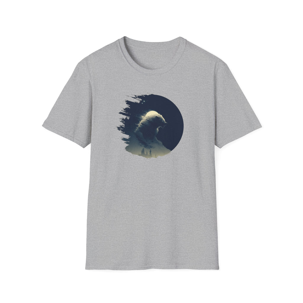 Werewolf Ripped Graphic T-Shirt — Minimalist Howling Tee