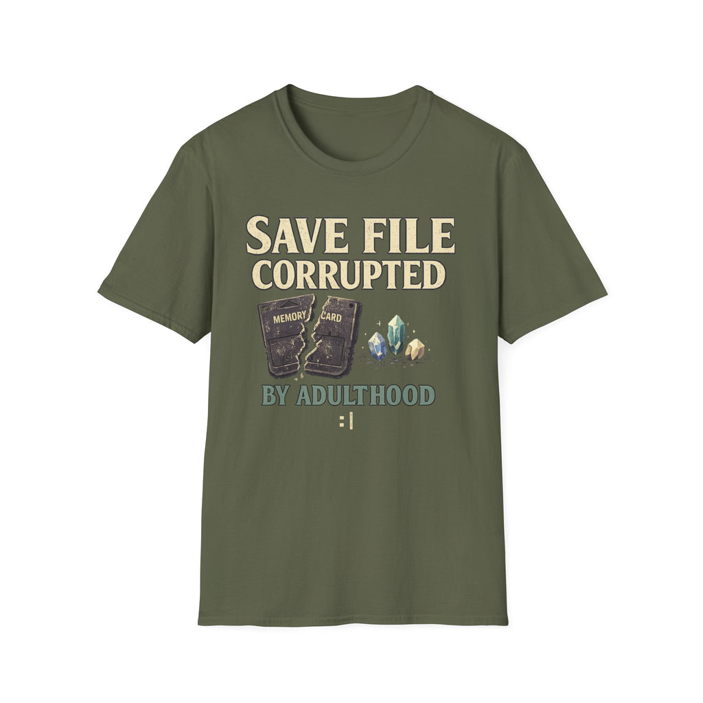 Save File Corrupted by Adulthood T-Shirt