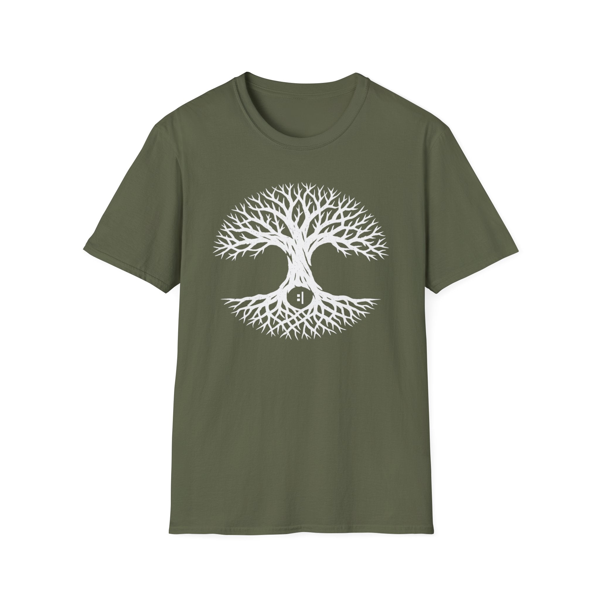 Tree of Life T-Shirt – White Woodland Roots Graphic Tee