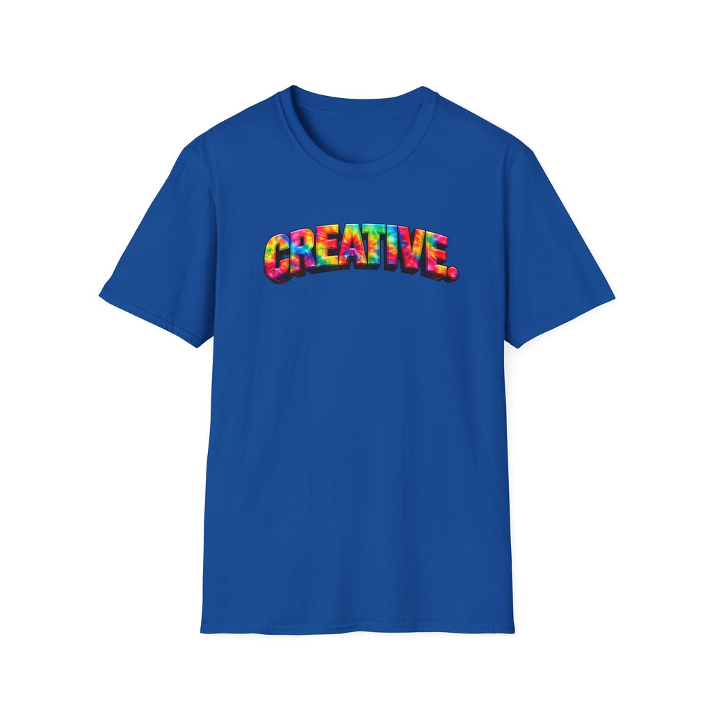 Creative Tie-Dye T-Shirt — Bold Rainbow Graphic Tee
