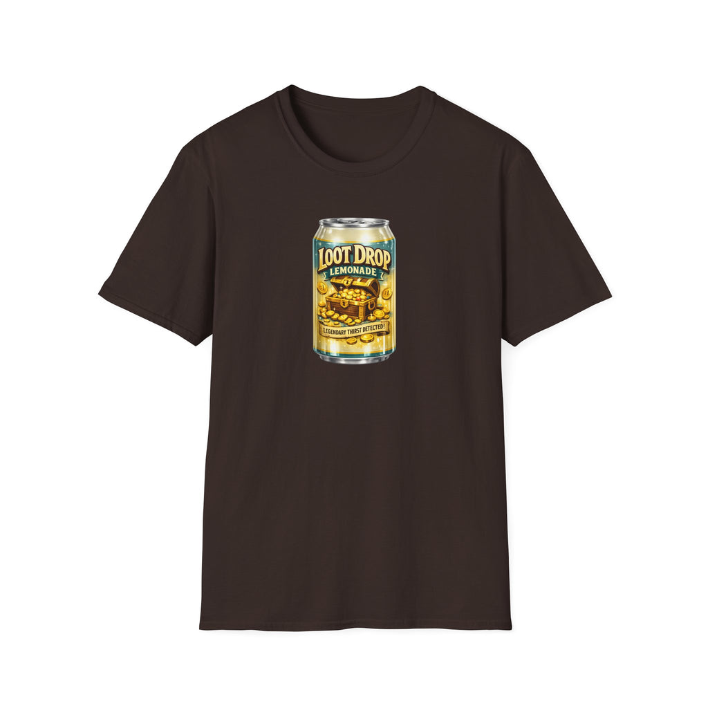 Loot Drop Lemonade T-Shirt — Gamer Treasure Can Graphic Tee