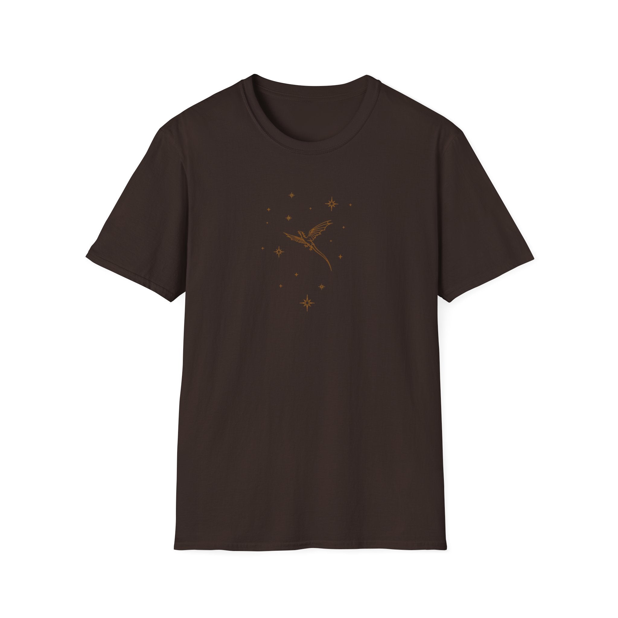Minimal Wyvern Star Tee — Delicate Celestial Graphic T-Shirt