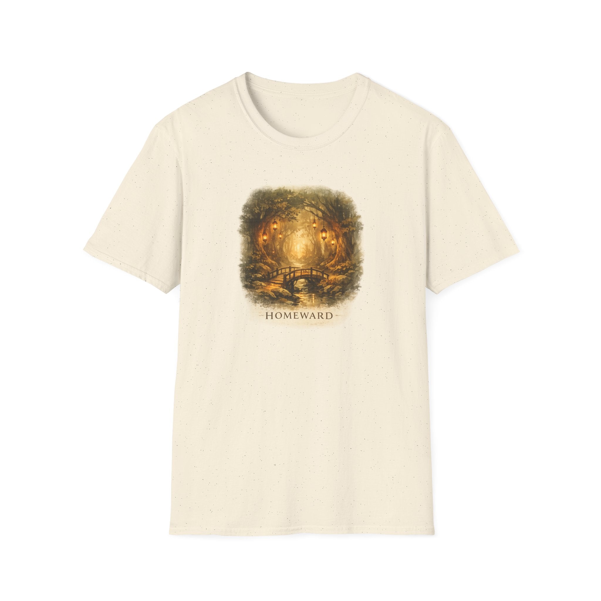 'Homeward' Forest Path Illustration T-Shirt