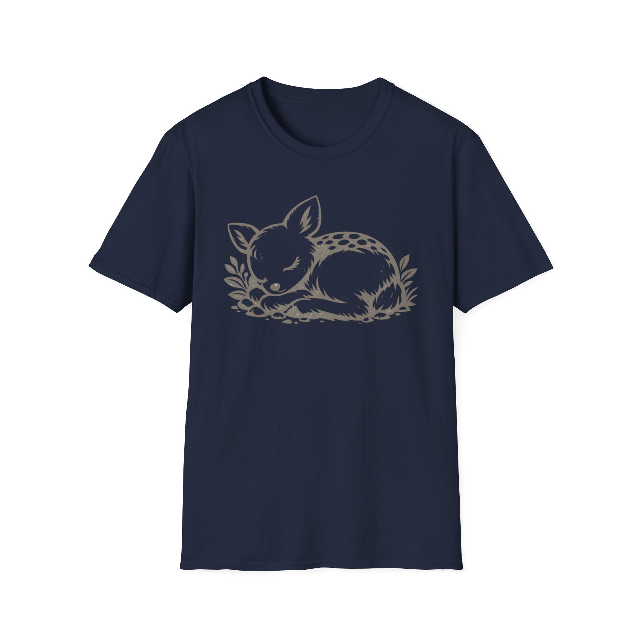 Cute Sleeping Deer Graphic T-Shirt