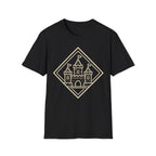 Castle Graphic T-Shirt - Retro Flagged Castle Logo Tee
