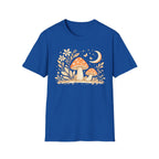 Whimsical Mushroom Moon T-Shirt - Forest Graphic Tee