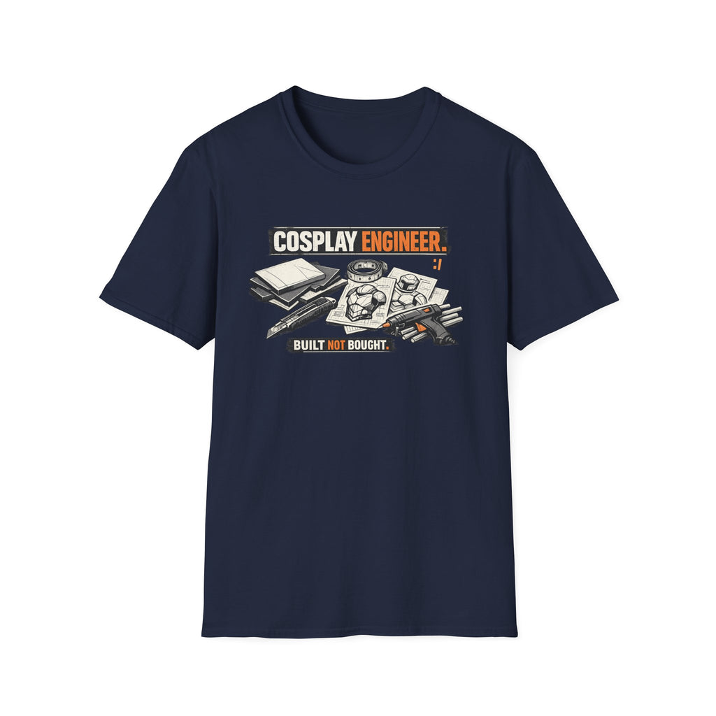 Cosplay Engineer T‑Shirt — "Built Not Bought" Maker Tee