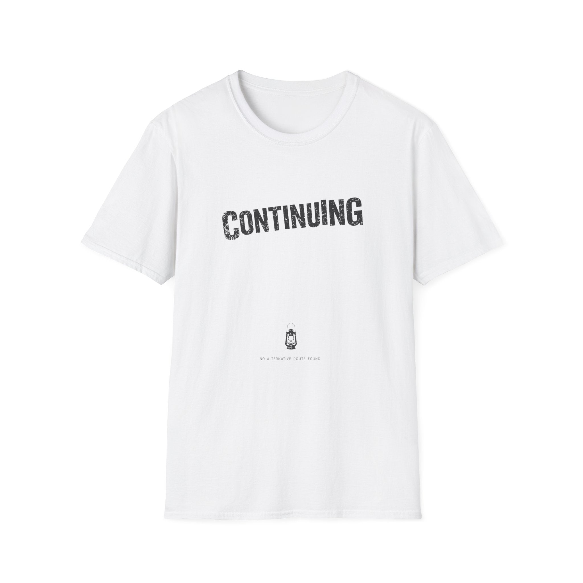 Continuing T-Shirt - Minimalist Gamer Term Tee for Resilience & Recovery