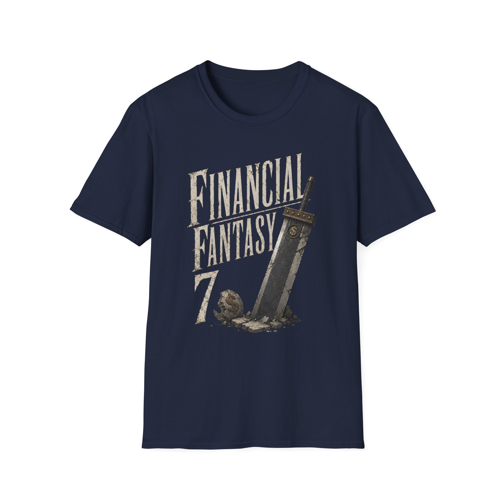 Financial Fantasy T-Shirt - Funny Retro RPG Parody Gamer Tee
