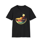 Fantasy Castle in Crystal Ball T-Shirt - Glass Orb Sunset Illustration