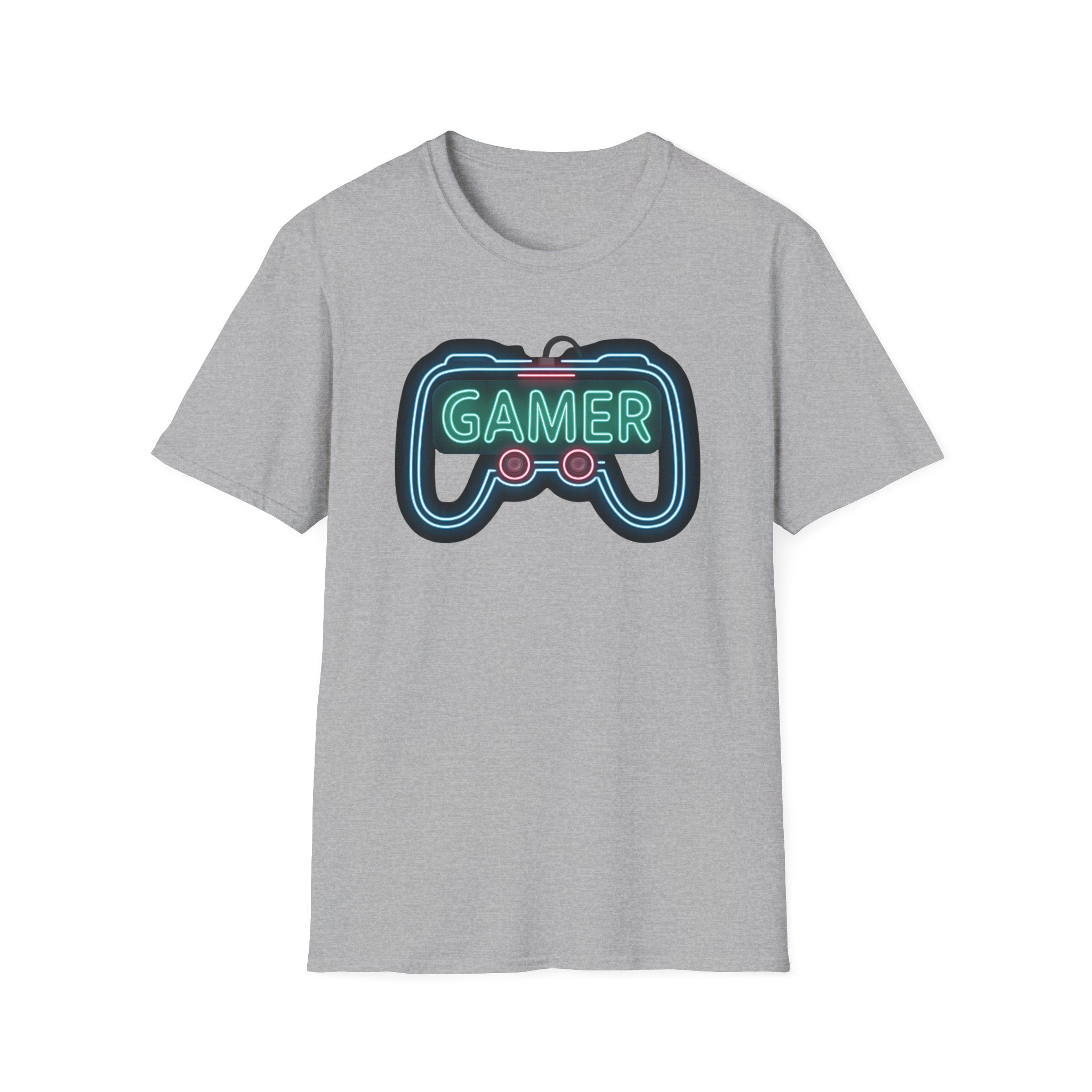 Gamer Neon Sign Controller T-Shirt