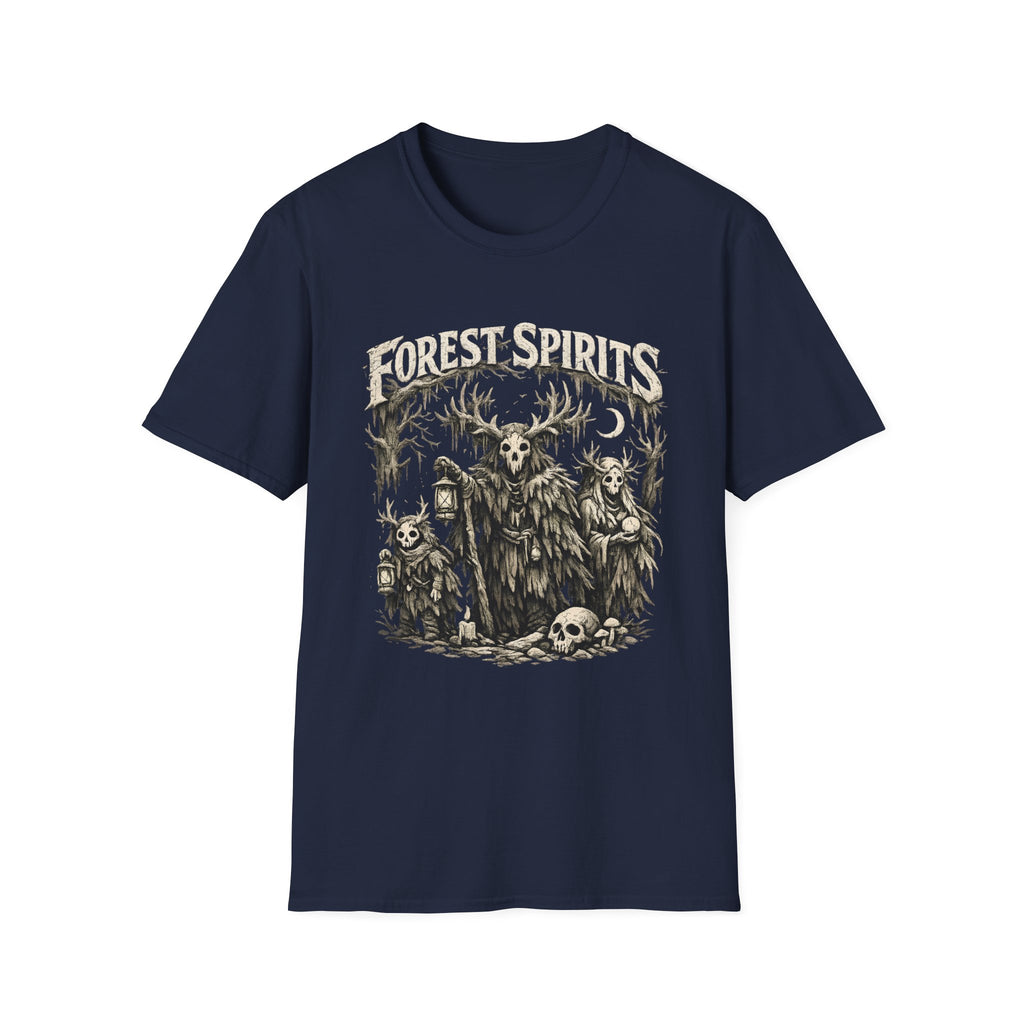 Forest Spirits T-Shirt - Cryptid Woodland Skull Graphic Tee