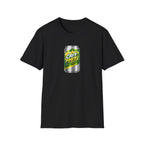Crit Hit Citrus Soda Parody T-Shirt — Gamer Energy Drink Graphic Tee