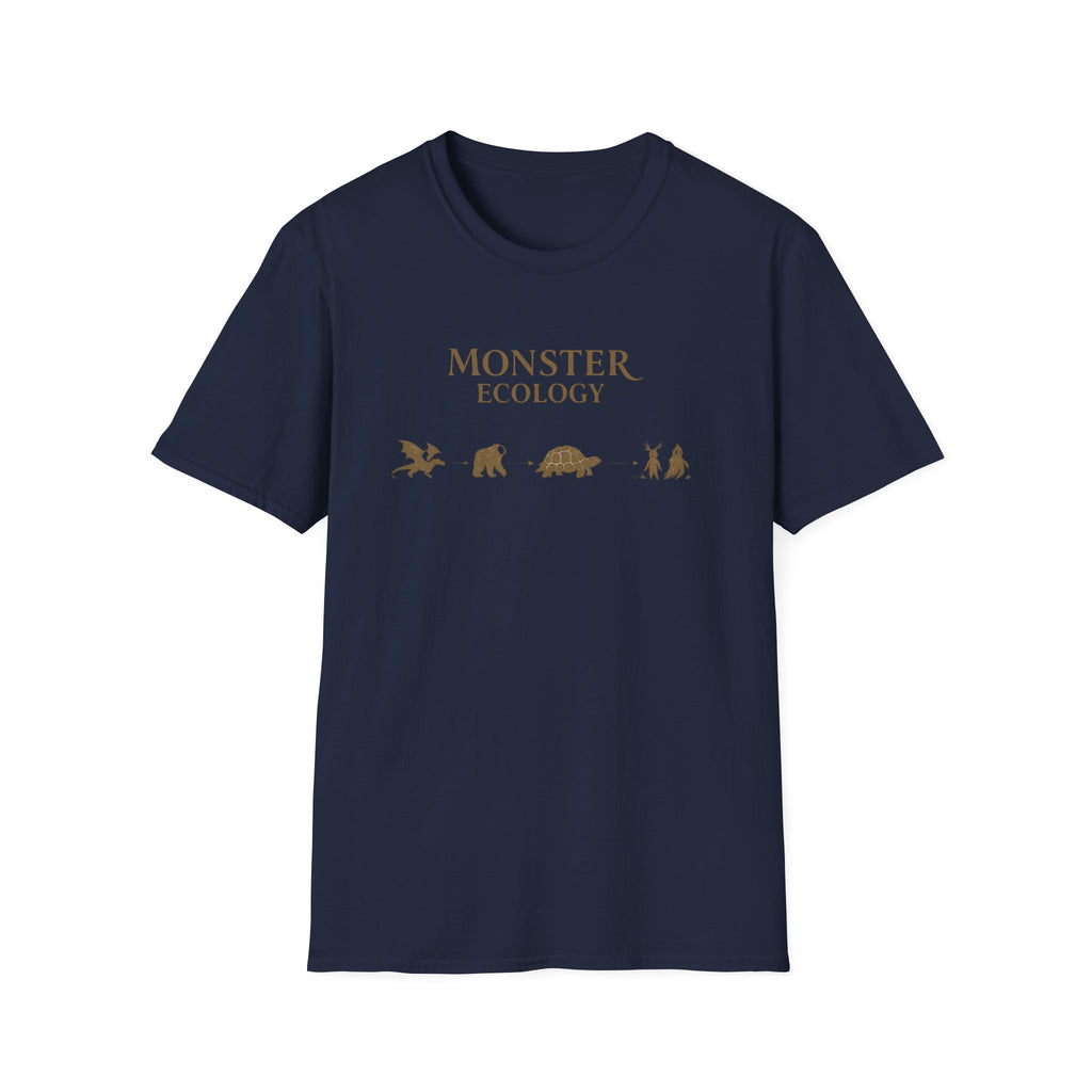 Monster Ecology T-Shirt - Cute Monster Silhouette Animal Conservation Tee