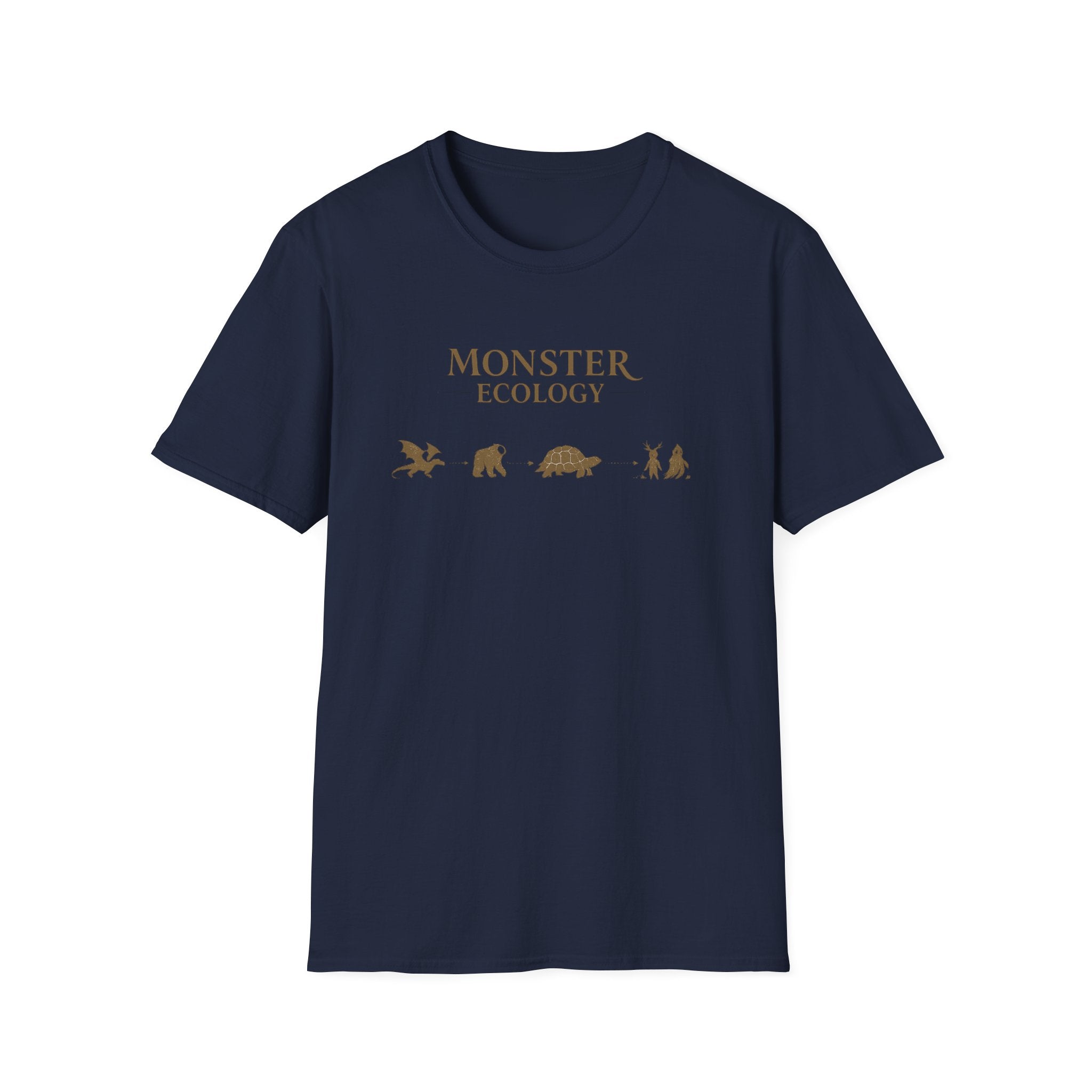 Monster Ecology T-Shirt - Cute Monster Silhouette Animal Conservation Tee