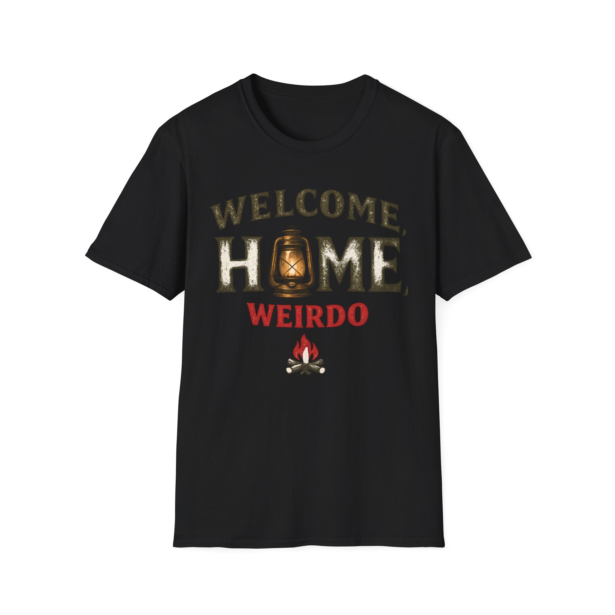 Welcome Home Weirdo T-Shirt - Funny Rustic Lantern Tee