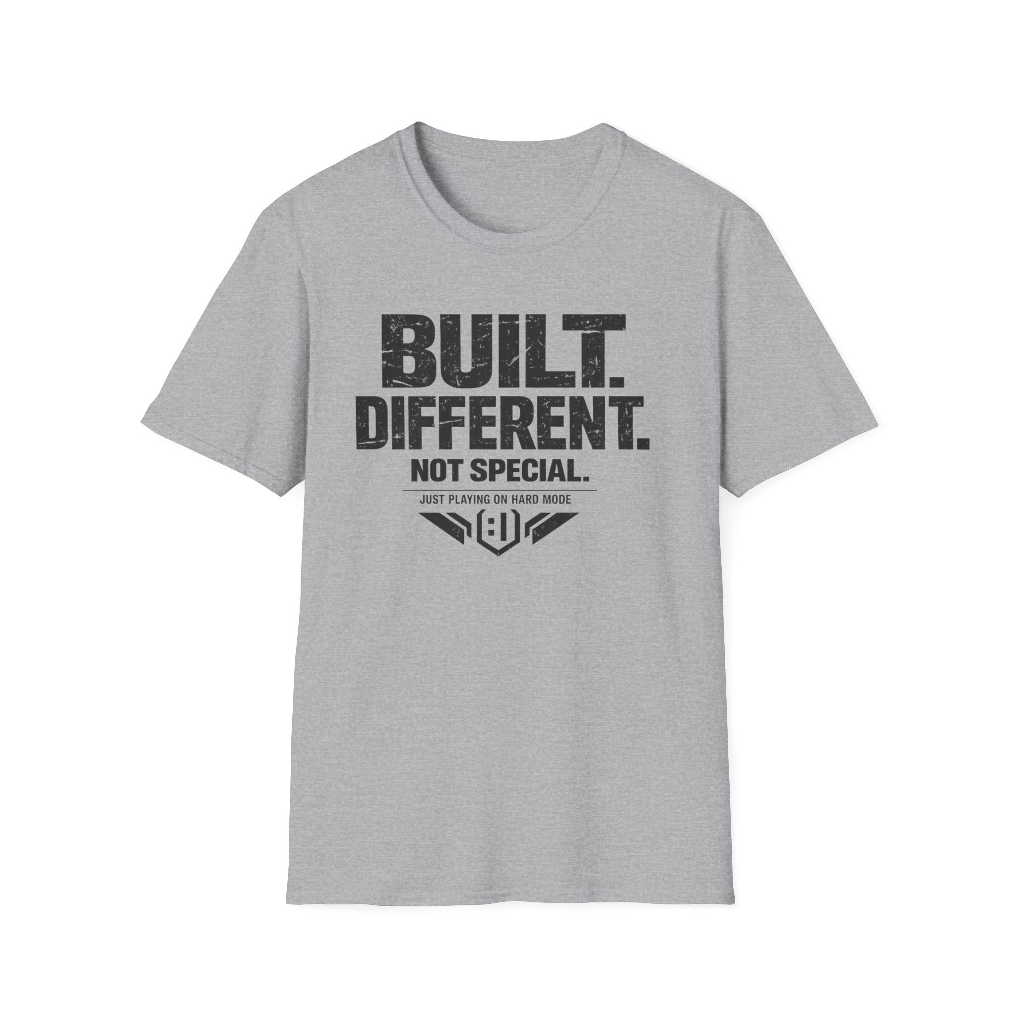 Built Different T‑Shirt - Graphic Tee for Confident, Humorous Style