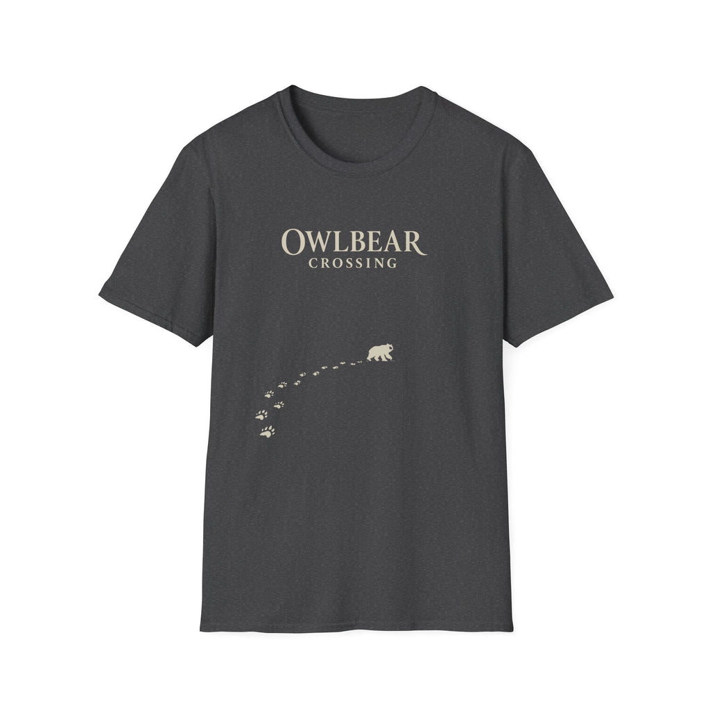 Owlbear Crossing T‑Shirt — Cute Fantasy Creature Graphic Tee