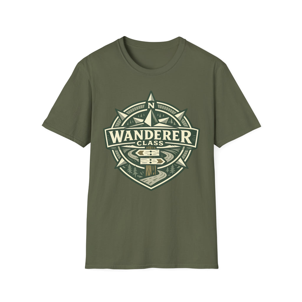 Wanderer Class T-Shirt - Adventure Compass Graphic Tee