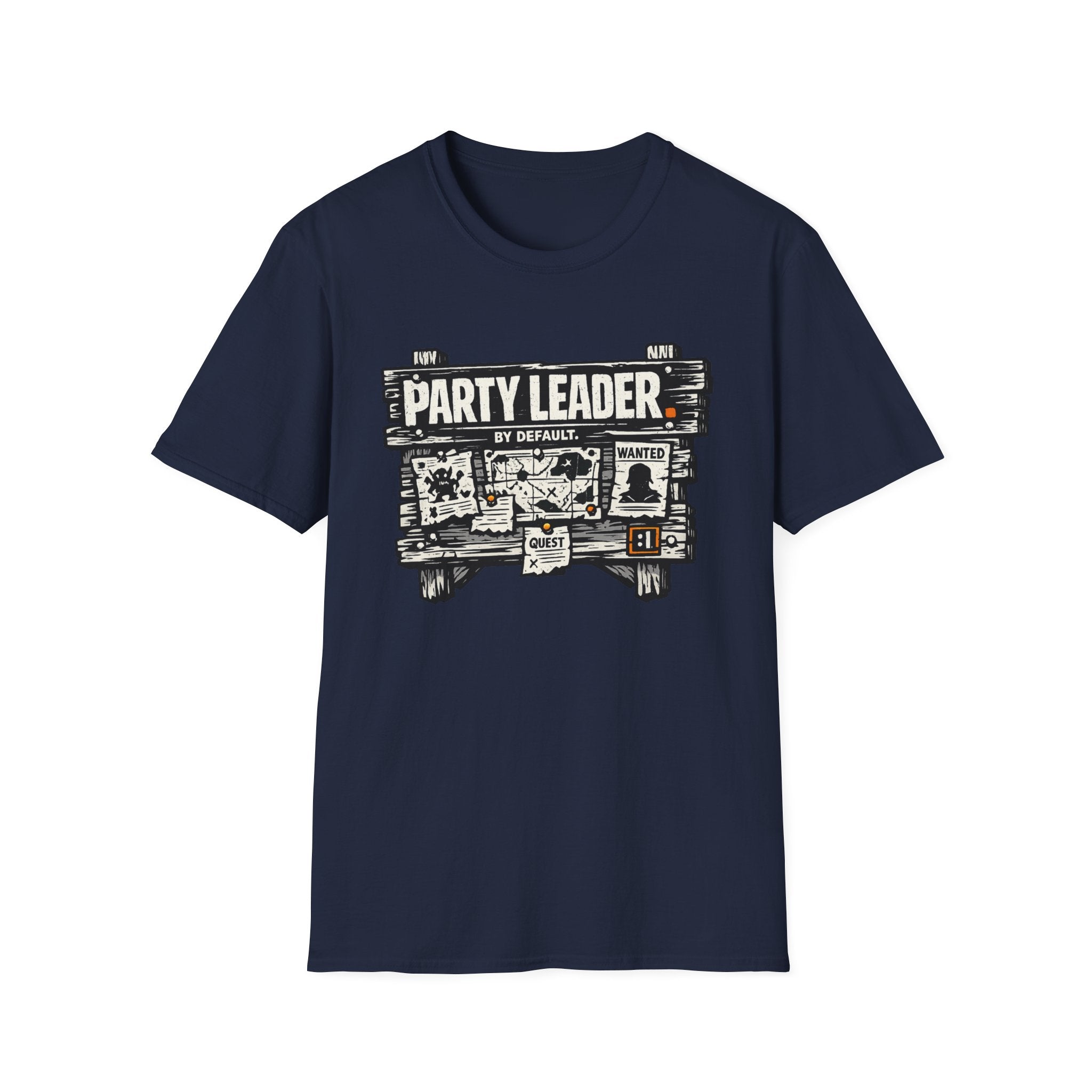 Funny 'Party Leader by Default' Graphic T-Shirt