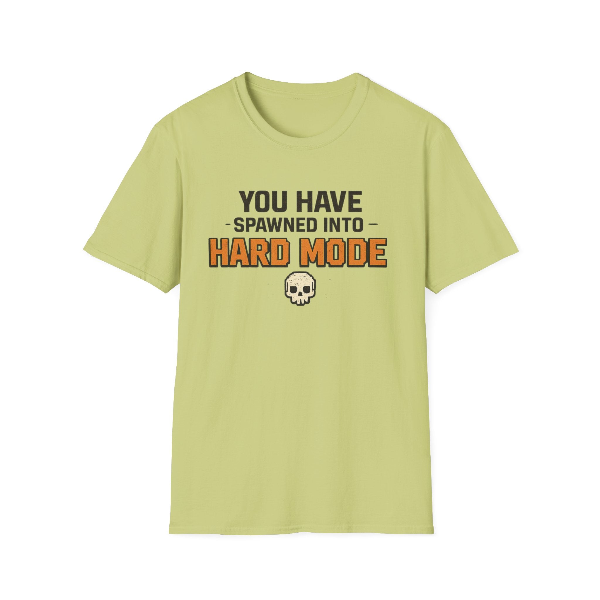 Hard Mode T-Shirt – "You Have Spawned Into Hard Mode" Gamer Tee
