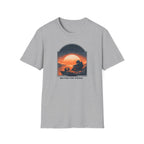 'Waiting For Signal' Astronaut Graphic T-Shirt - Retro Radio Sunset