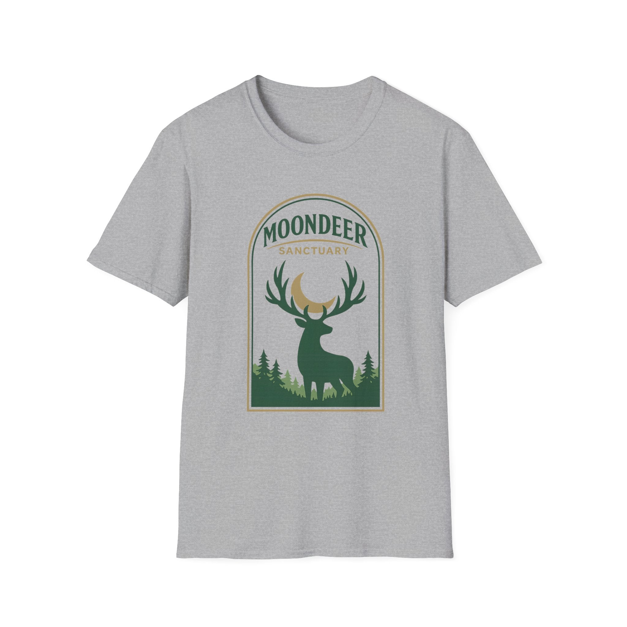 Moondeer Sanctuary T-Shirt - Nature Deer Graphic Tee