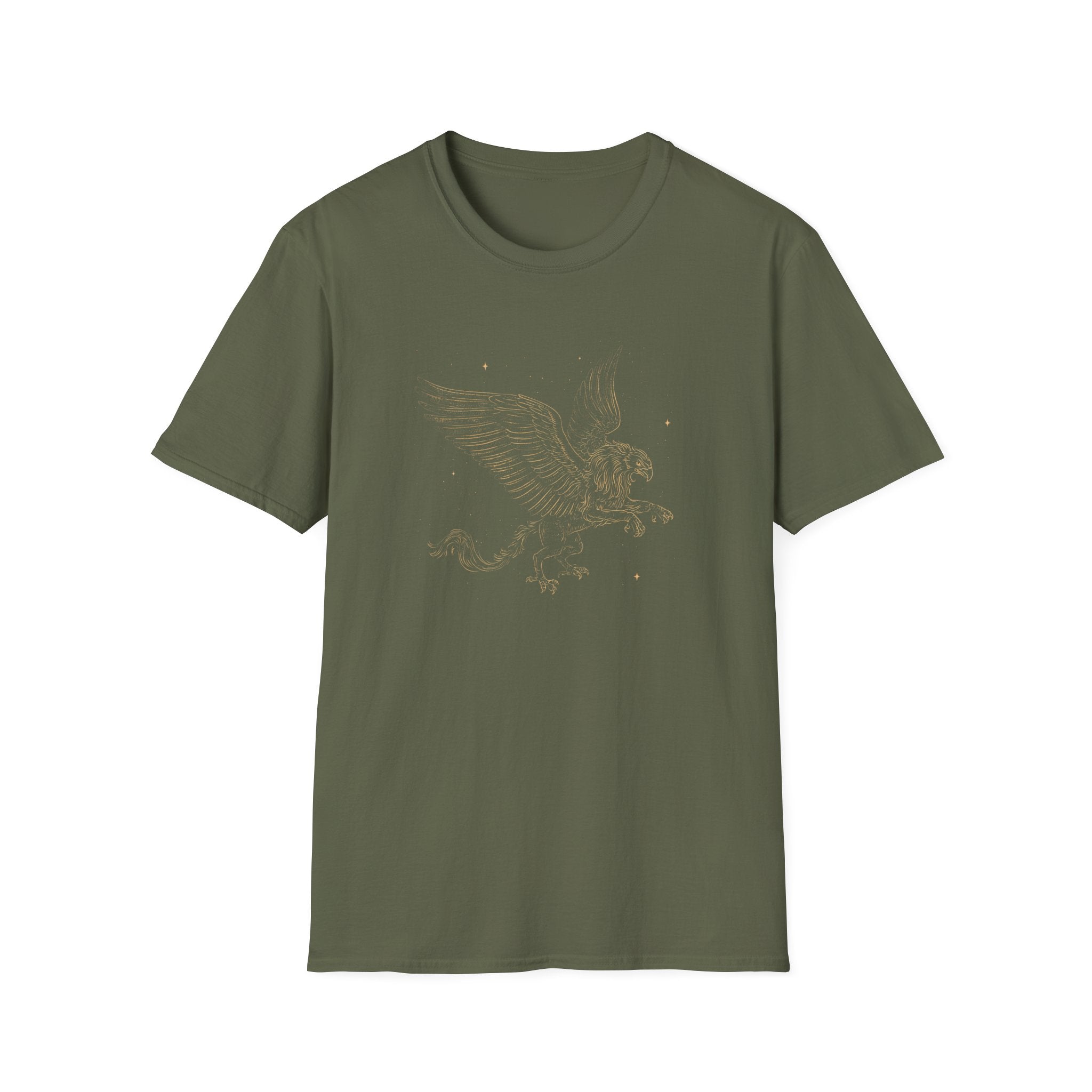 Vintage Gold Griffin T-Shirt — Retro Flight Graphic Tee