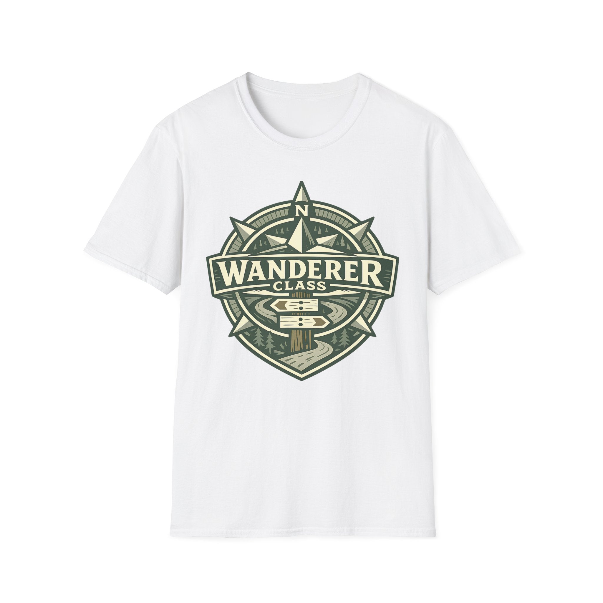Wanderer Class T-Shirt - Adventure Compass Graphic Tee
