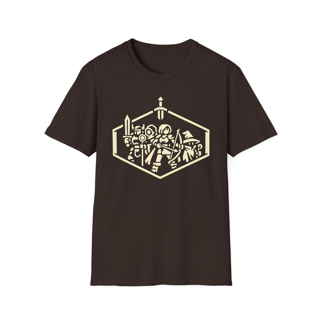 RPG Party T‑Shirt - Retro Dungeon Adventurers Graphic Tee
