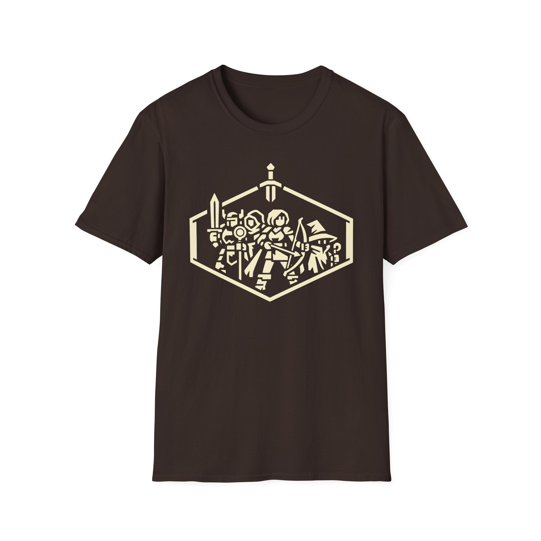 RPG Party T‑Shirt - Retro Dungeon Adventurers Graphic Tee
