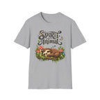 Spirit Animal T-Shirt - Cute Sleeping Sloth Graphic Tee