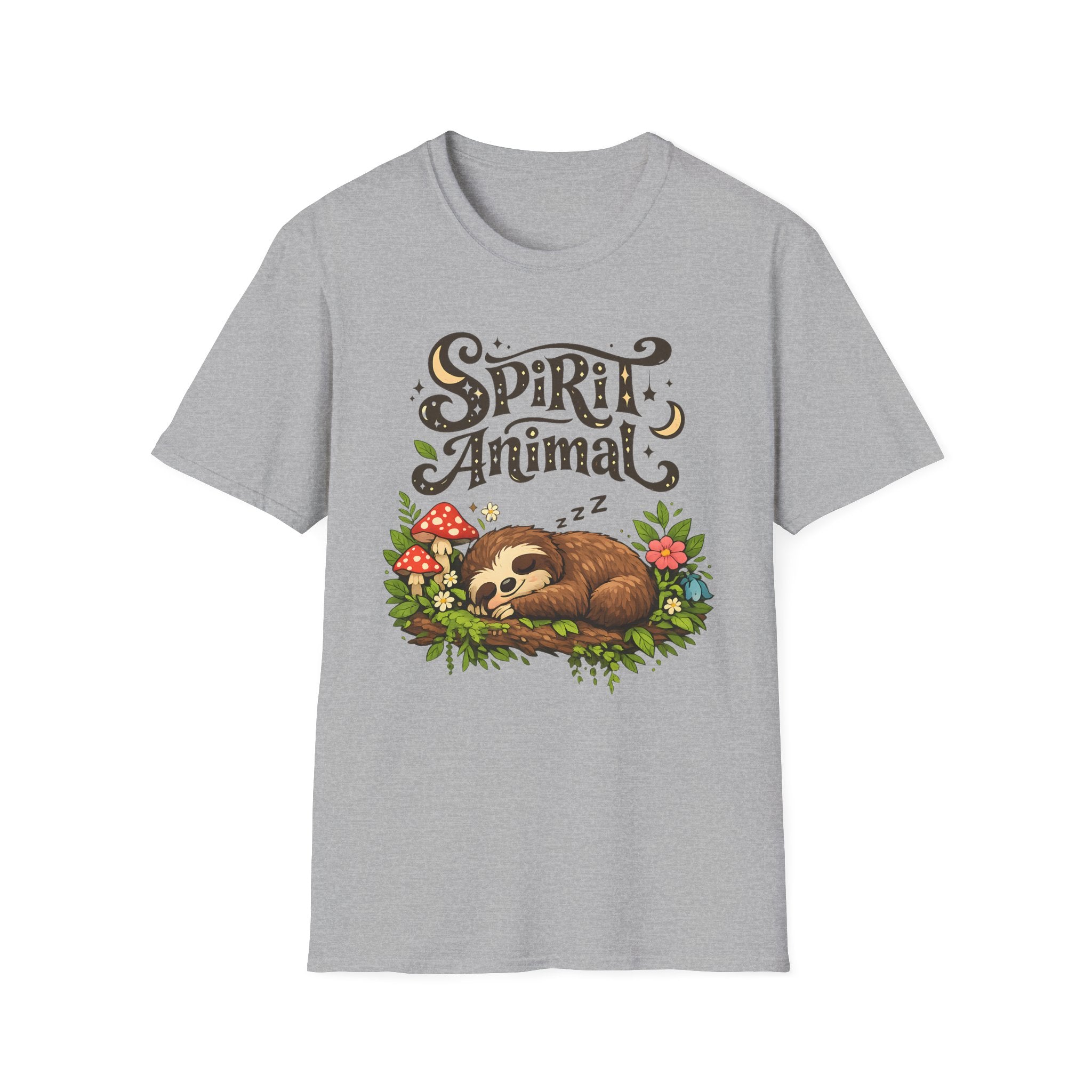 Spirit Animal T-Shirt - Cute Sleeping Sloth Graphic Tee