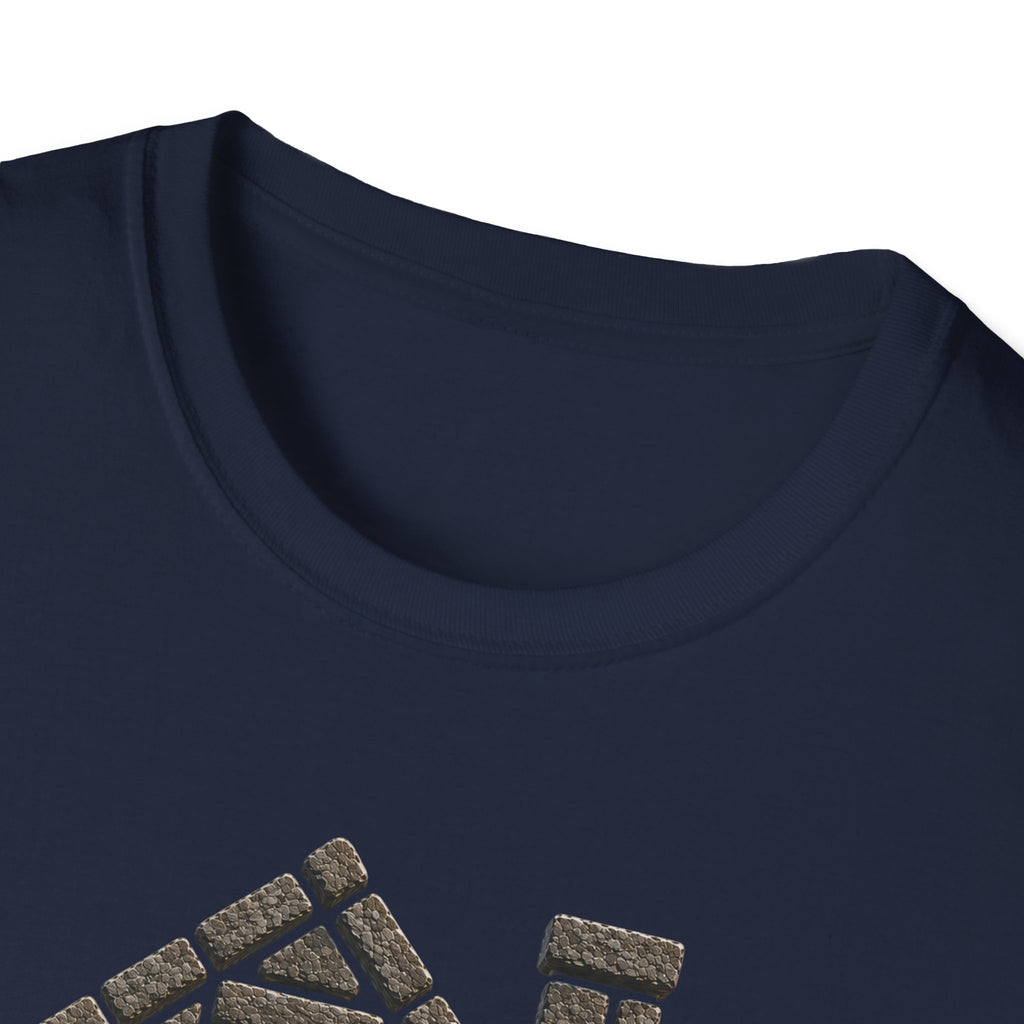 Stone Tavern Cottage T‑Shirt — Cozy Stone Pub Illustration Tee