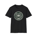 Mystic Forest Portal T-Shirt — Circular Woodland Scene with Moonlit Path