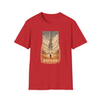 Ascend Sci-Fi T‑Shirt — Vintage Space Launch Graphic