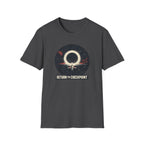 'Return to Checkpoint' T‑Shirt — Retro Space Arcade Graphic Tee