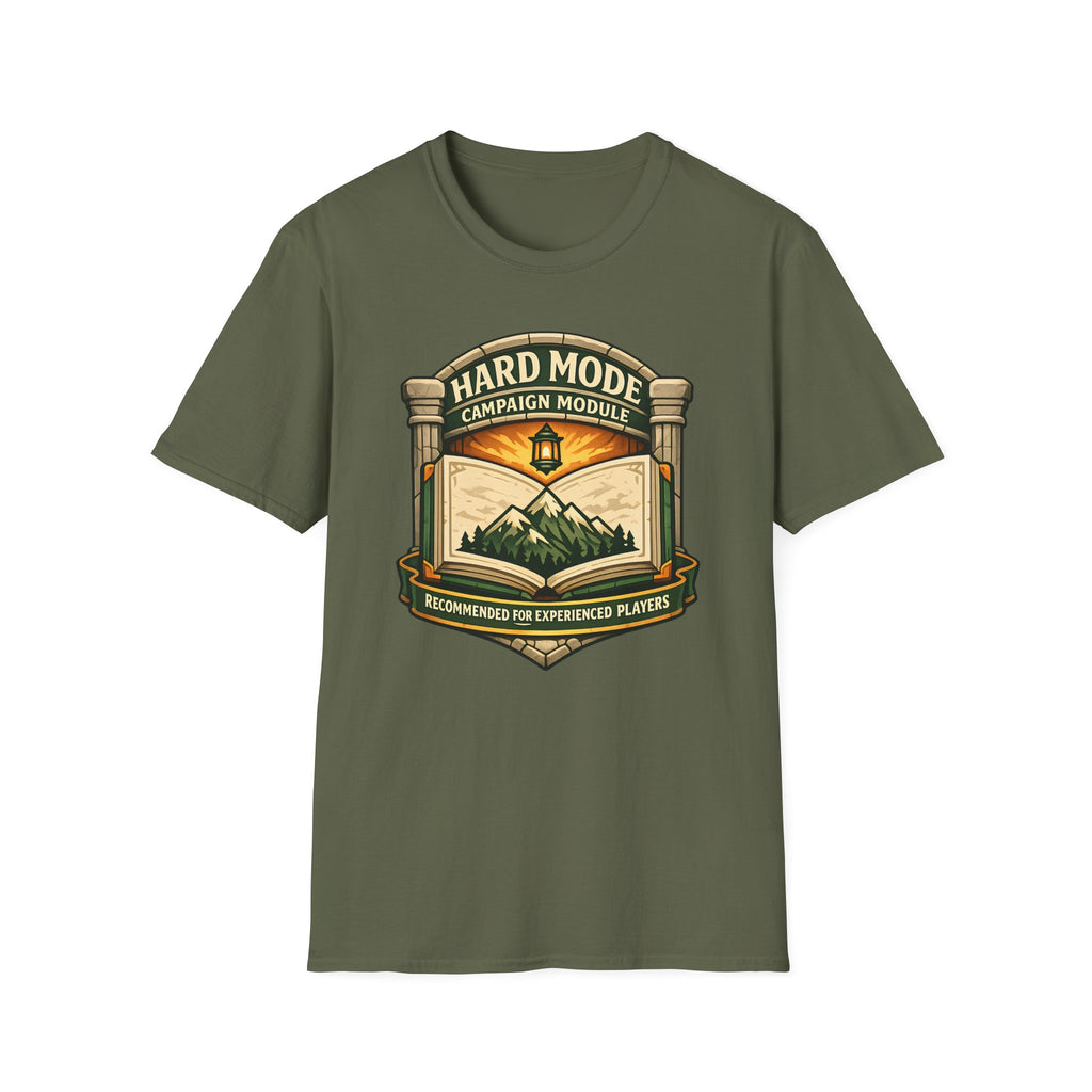 Hard Mode Campaign Module T-Shirt - RPG Adventure Graphic Tee