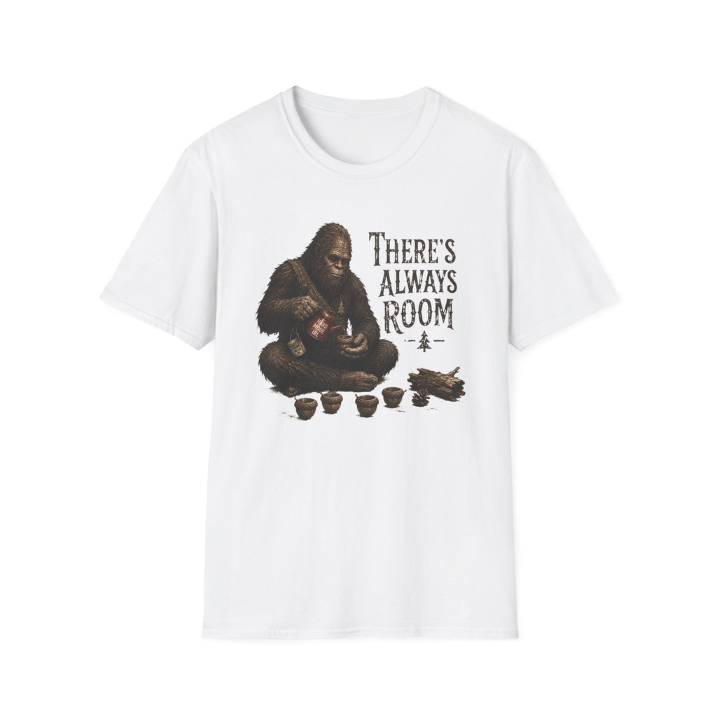 Bigfoot “There’s Always Room” T‑Shirt - Sasquatch Tea Party Tee