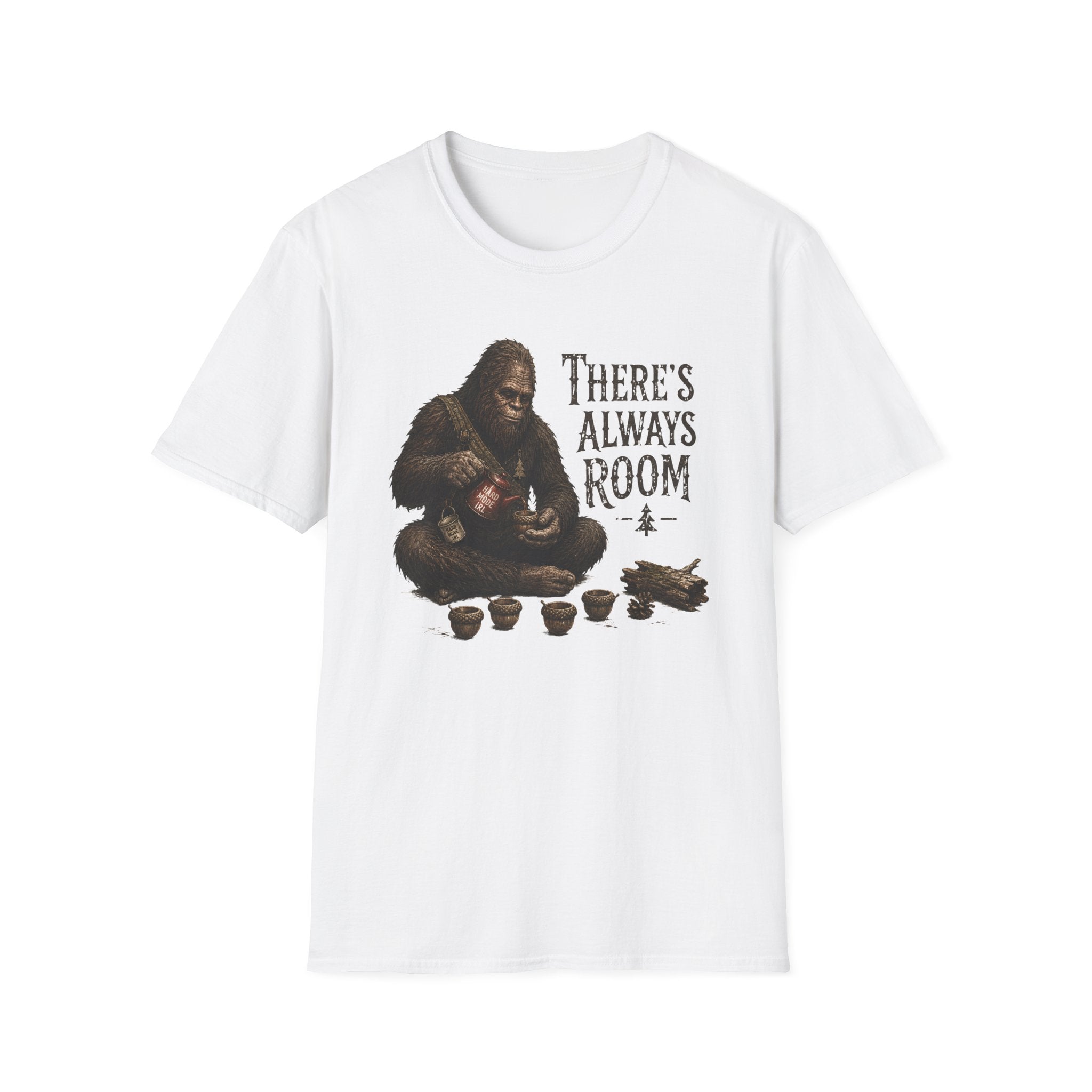 Bigfoot “There’s Always Room” T‑Shirt - Sasquatch Tea Party Tee