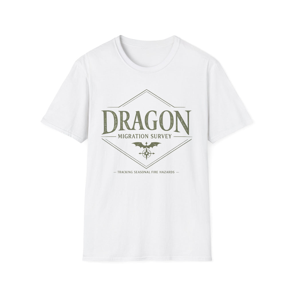 Dragon Migration Survey T-Shirt — Fantasy Nature Exploration Tee