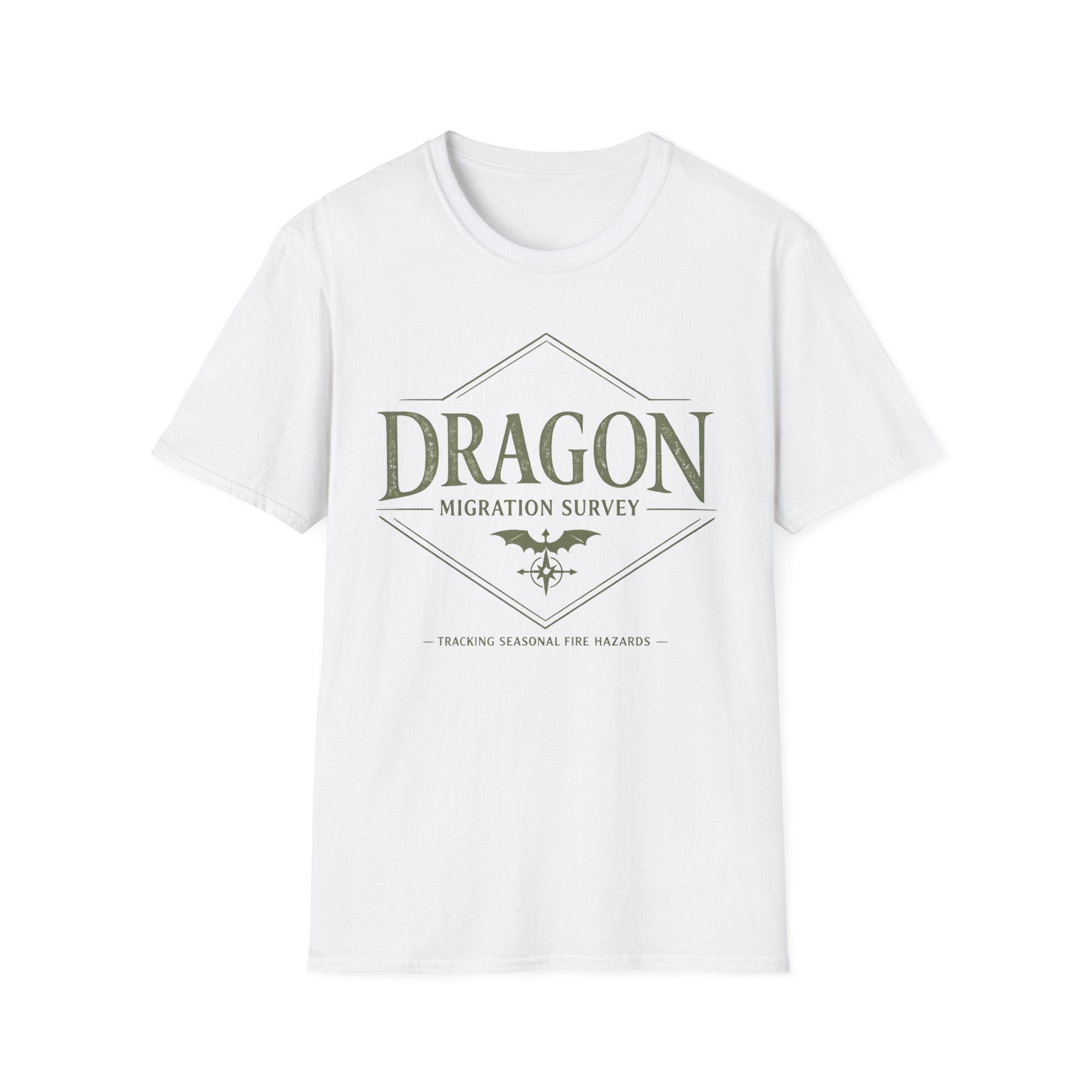 Dragon Migration Survey T-Shirt — Fantasy Nature Exploration Tee